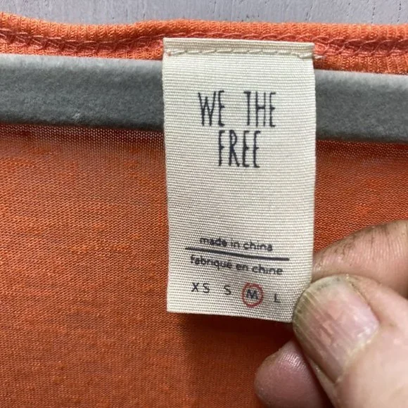 Free People Orange Karmen Layered Tank - Picture 3 of 5